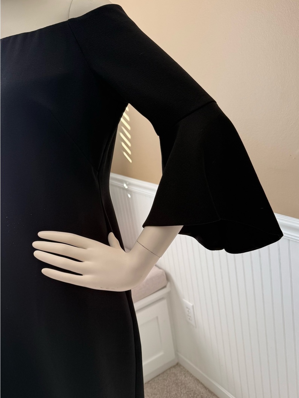 Chelsea28 Black One-Shoulder Bell-Sleeve Dress - Picture 2 of 8